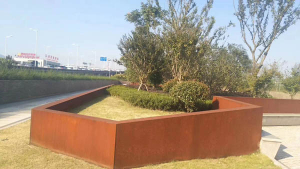 铁东耐候钢挡土墙